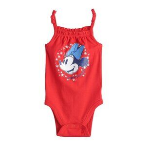 Disney's Minnie Mouse Baby Girl Fourth of July Bodysuit by Jumping Beans, Infant